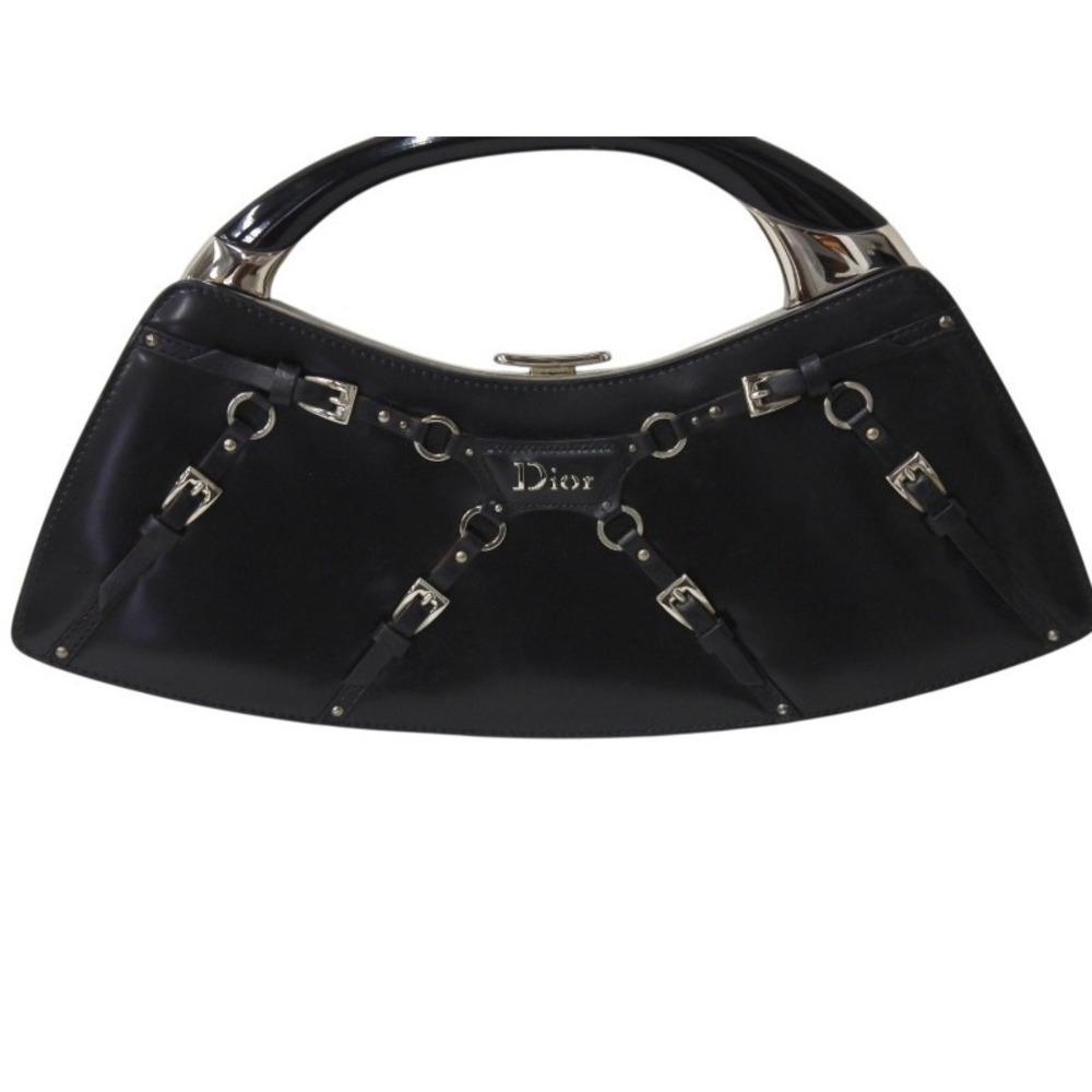Dior Bondage Black CHRISTIAN Handbag